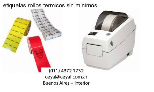 etiquetas rollos termicos sin minimos