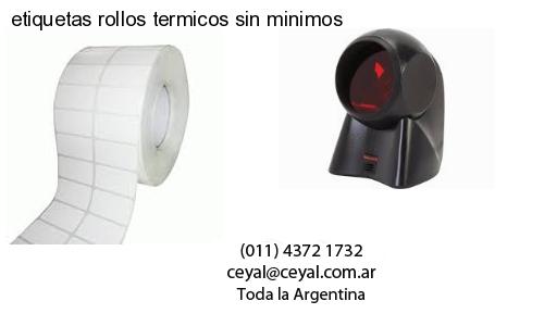 etiquetas rollos termicos sin minimos