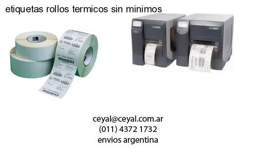 etiquetas rollos termicos sin minimos