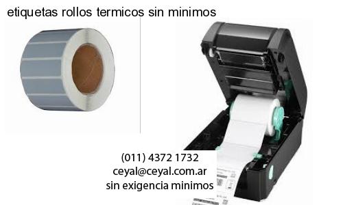 etiquetas rollos termicos sin minimos