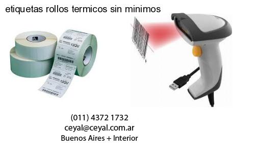 etiquetas rollos termicos sin minimos