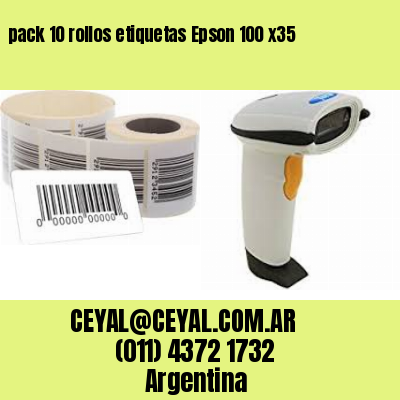 pack 10 rollos etiquetas Epson 100 x35