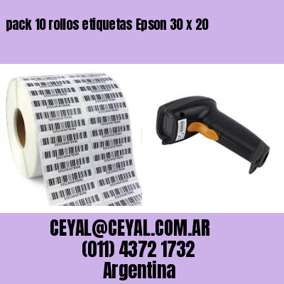 pack 10 rollos etiquetas Epson 30 x 20