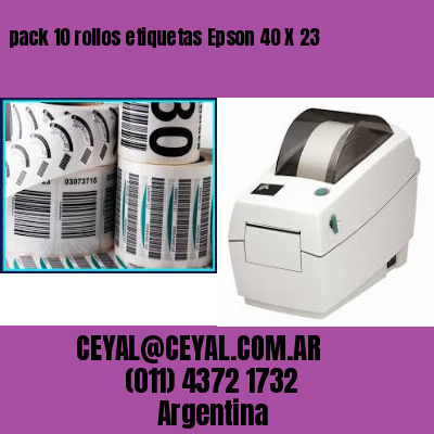 pack 10 rollos etiquetas Epson 40 X 23