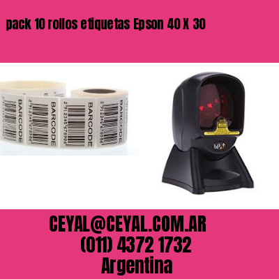 pack 10 rollos etiquetas Epson 40 X 30