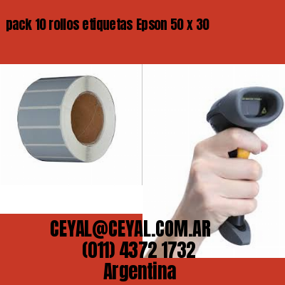 pack 10 rollos etiquetas Epson 50 x 30