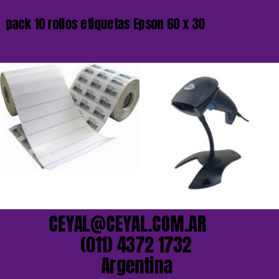 pack 10 rollos etiquetas Epson 60 x 30