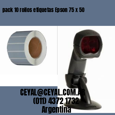 pack 10 rollos etiquetas Epson 75 x 50