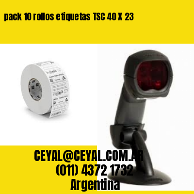 pack 10 rollos etiquetas TSC 40 X 23