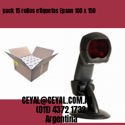 pack 15 rollos etiquetas Epson 100 x 150