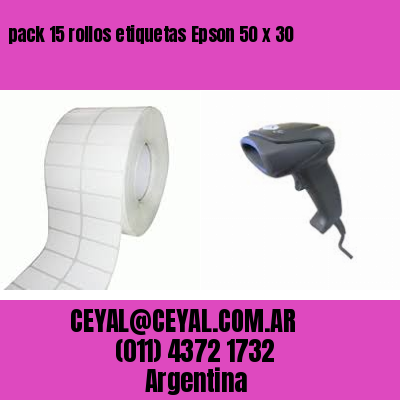 pack 15 rollos etiquetas Epson 50 x 30