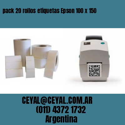 pack 20 rollos etiquetas Epson 100 x 150