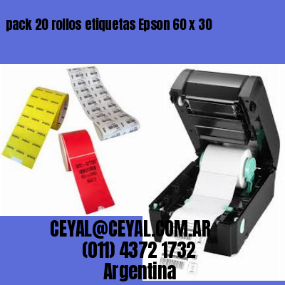 pack 20 rollos etiquetas Epson 60 x 30