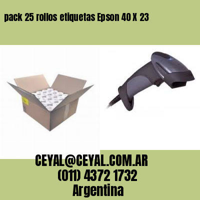 pack 25 rollos etiquetas Epson 40 X 23