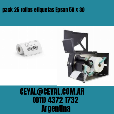 pack 25 rollos etiquetas Epson 50 x 30