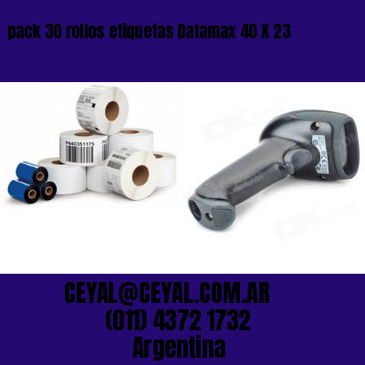 pack 30 rollos etiquetas Datamax 40 X 23