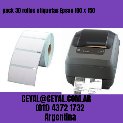 pack 30 rollos etiquetas Epson 100 x 150