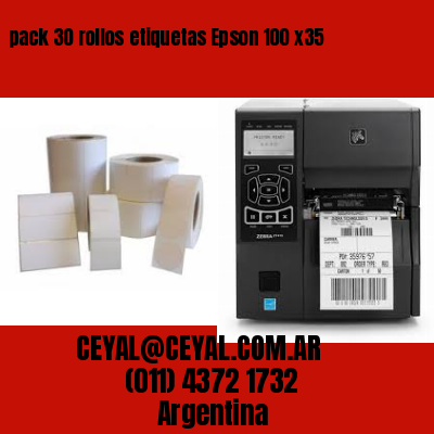 pack 30 rollos etiquetas Epson 100 x35