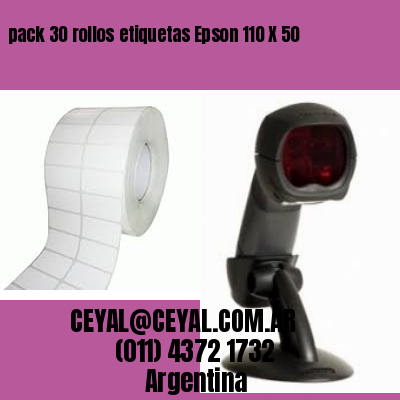 pack 30 rollos etiquetas Epson 110 X 50