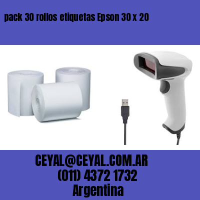 pack 30 rollos etiquetas Epson 30 x 20