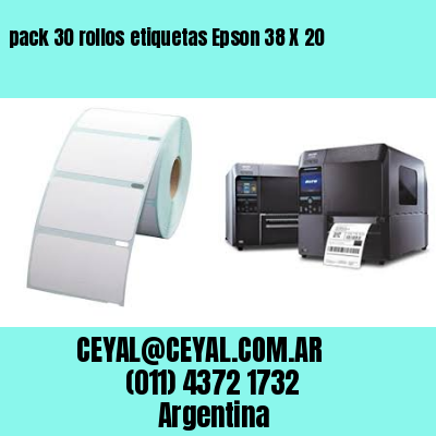 pack 30 rollos etiquetas Epson 38 X 20