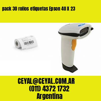 pack 30 rollos etiquetas Epson 40 X 23