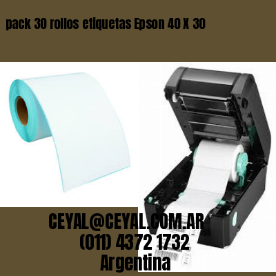 pack 30 rollos etiquetas Epson 40 X 30