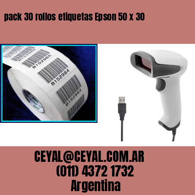 pack 30 rollos etiquetas Epson 50 x 30