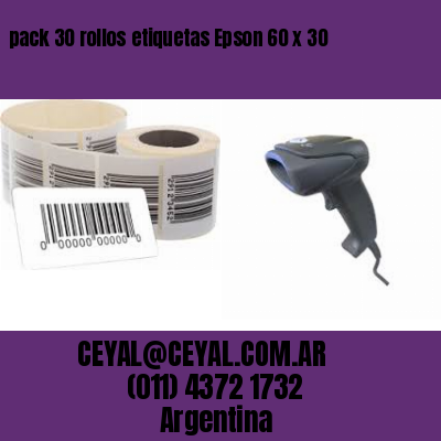 pack 30 rollos etiquetas Epson 60 x 30