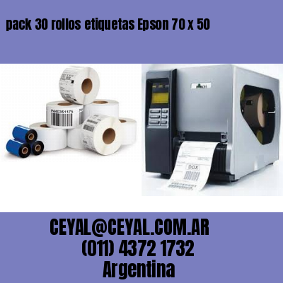 pack 30 rollos etiquetas Epson 70 x 50