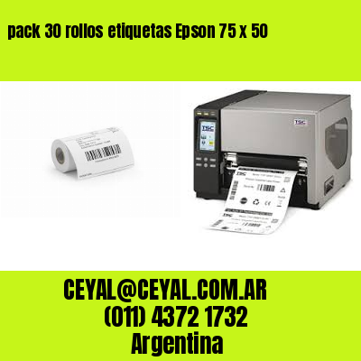 pack 30 rollos etiquetas Epson 75 x 50