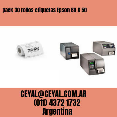 pack 30 rollos etiquetas Epson 80 X 50