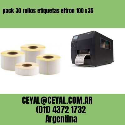 pack 30 rollos etiquetas eltron 100 x35