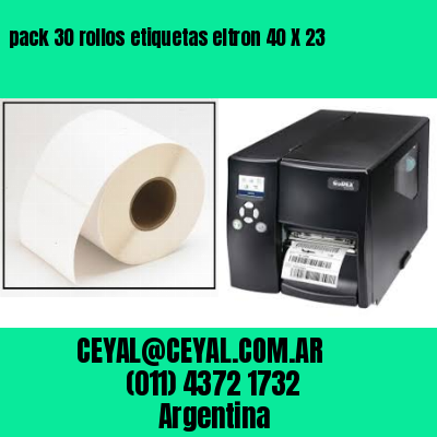 pack 30 rollos etiquetas eltron 40 X 23