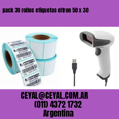 pack 30 rollos etiquetas eltron 50 x 30