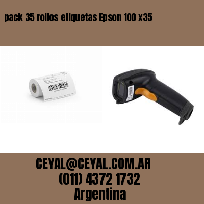 pack 35 rollos etiquetas Epson 100 x35