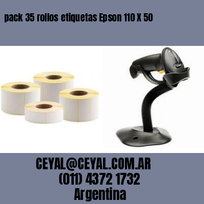 pack 35 rollos etiquetas Epson 110 X 50