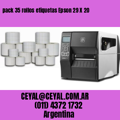 pack 35 rollos etiquetas Epson 29 X 20