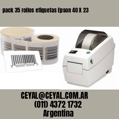 pack 35 rollos etiquetas Epson 40 X 23