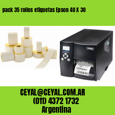 pack 35 rollos etiquetas Epson 40 X 30