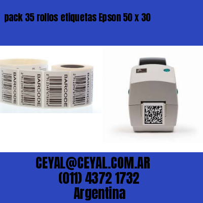 pack 35 rollos etiquetas Epson 50 x 30