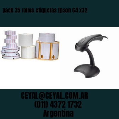 pack 35 rollos etiquetas Epson 64 x32