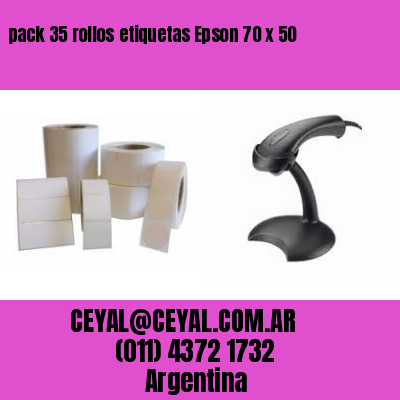 pack 35 rollos etiquetas Epson 70 x 50