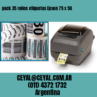 pack 35 rollos etiquetas Epson 75 x 50