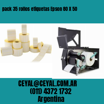 pack 35 rollos etiquetas Epson 80 X 50