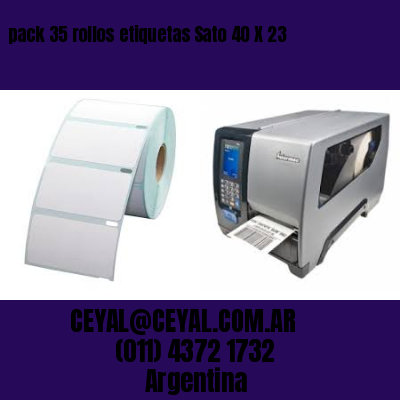 pack 35 rollos etiquetas Sato 40 X 23