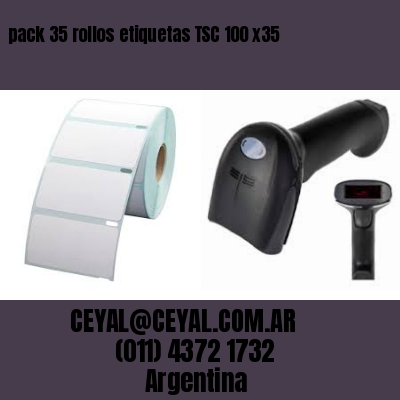 pack 35 rollos etiquetas TSC 100 x35