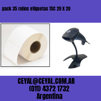 pack 35 rollos etiquetas TSC 29 X 20