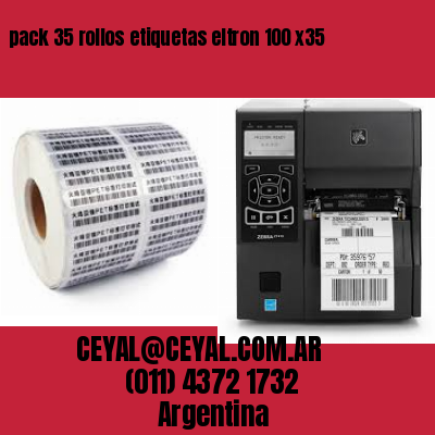 pack 35 rollos etiquetas eltron 100 x35