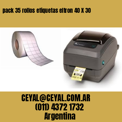 pack 35 rollos etiquetas eltron 40 X 30